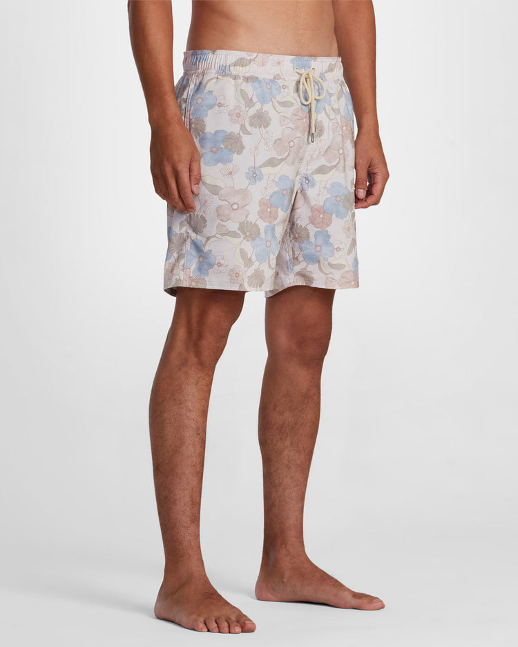 Barnes Elastic Waist Boardshorts 17" - Almond