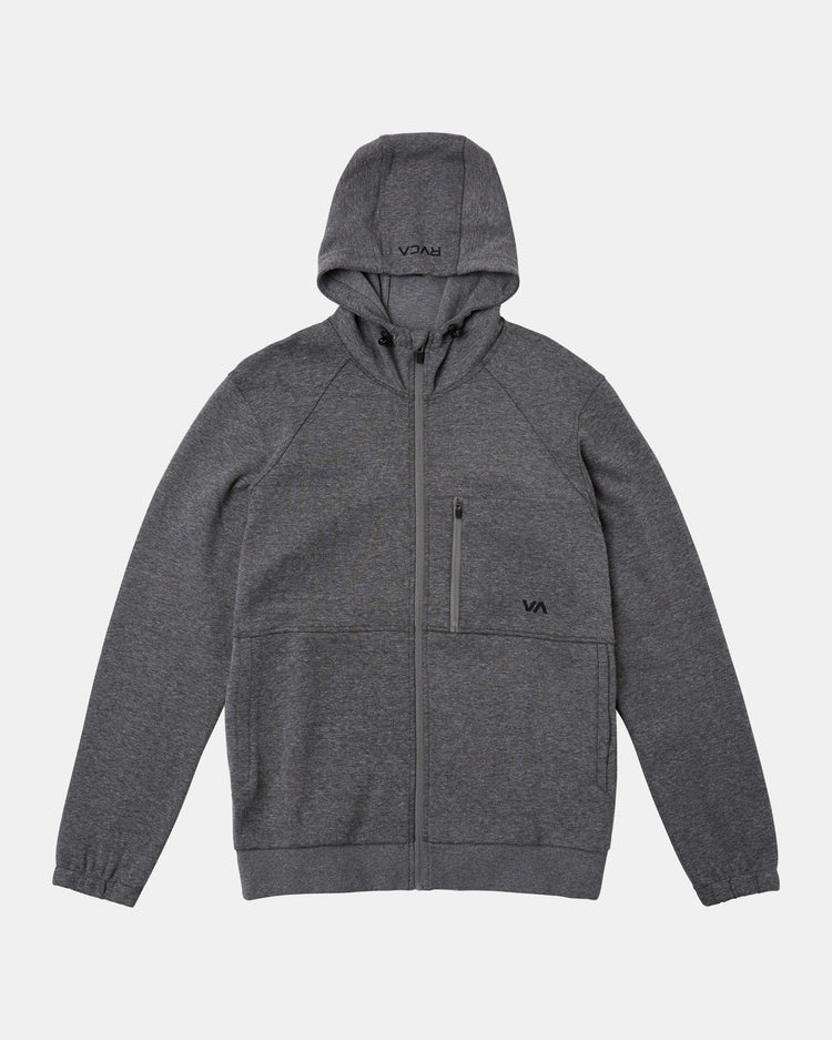 Tech Zip-Up Fleece Hoodie II - Heather Grey 2