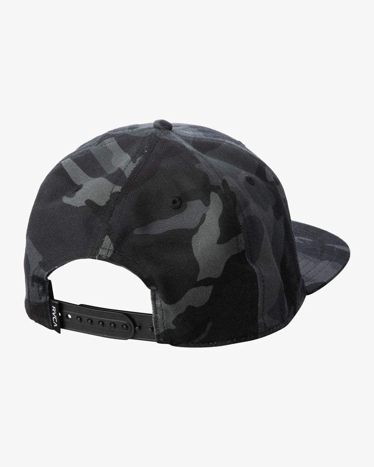 Island Hex Snapback Hat - Black Camo