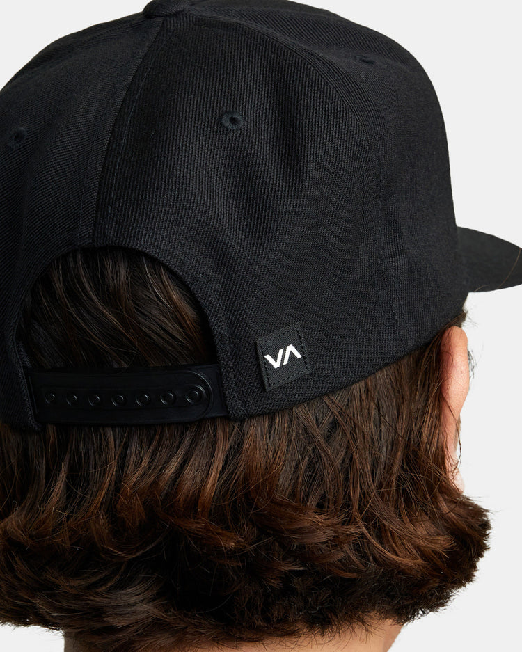 Commonwealth Snapback Hat - Black/White