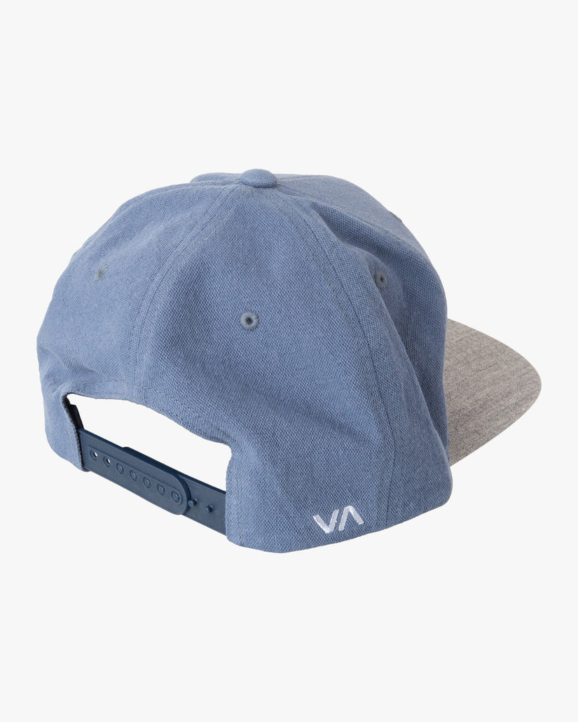 RVCA Twill Snapback II Hat - Blue/Grey