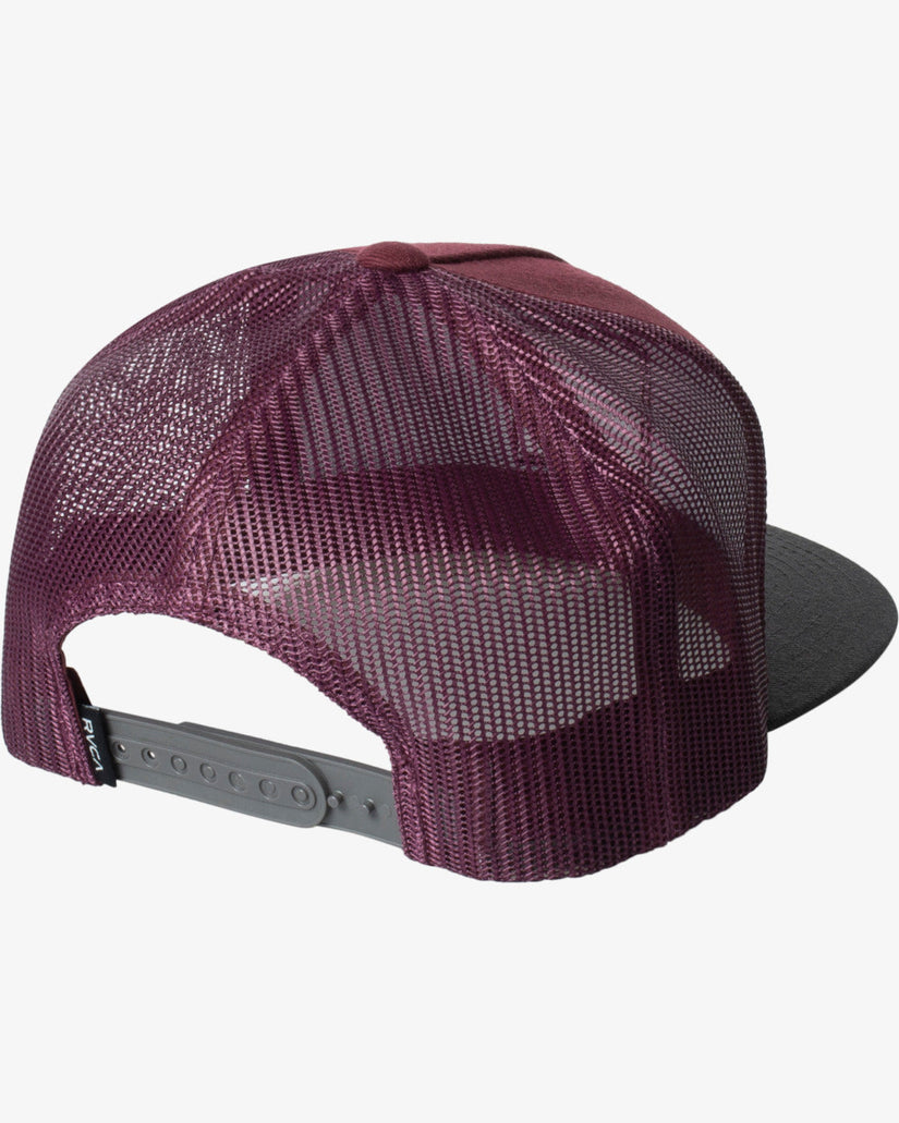 VA All The Way Trucker Hat - Oxblood Red