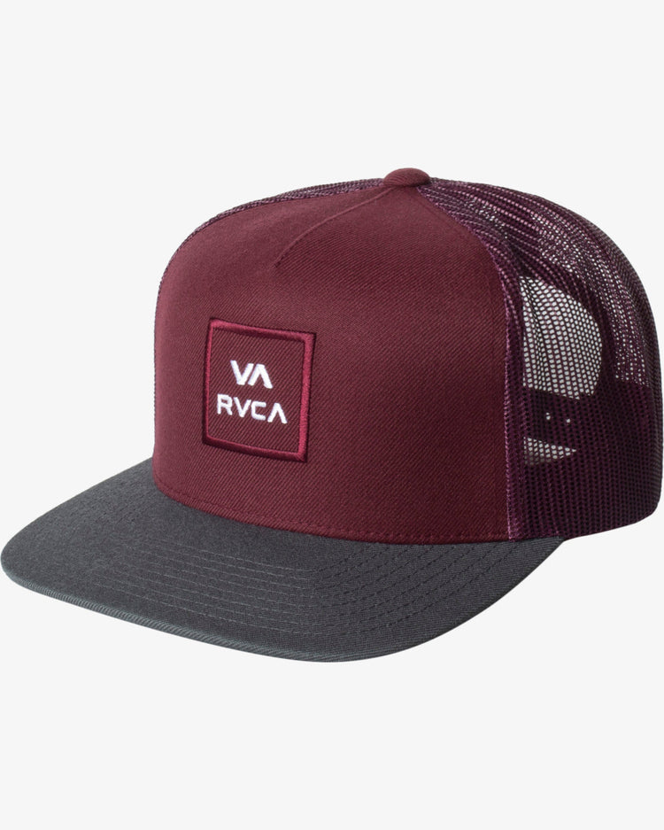 VA All The Way Trucker Hat - Oxblood Red