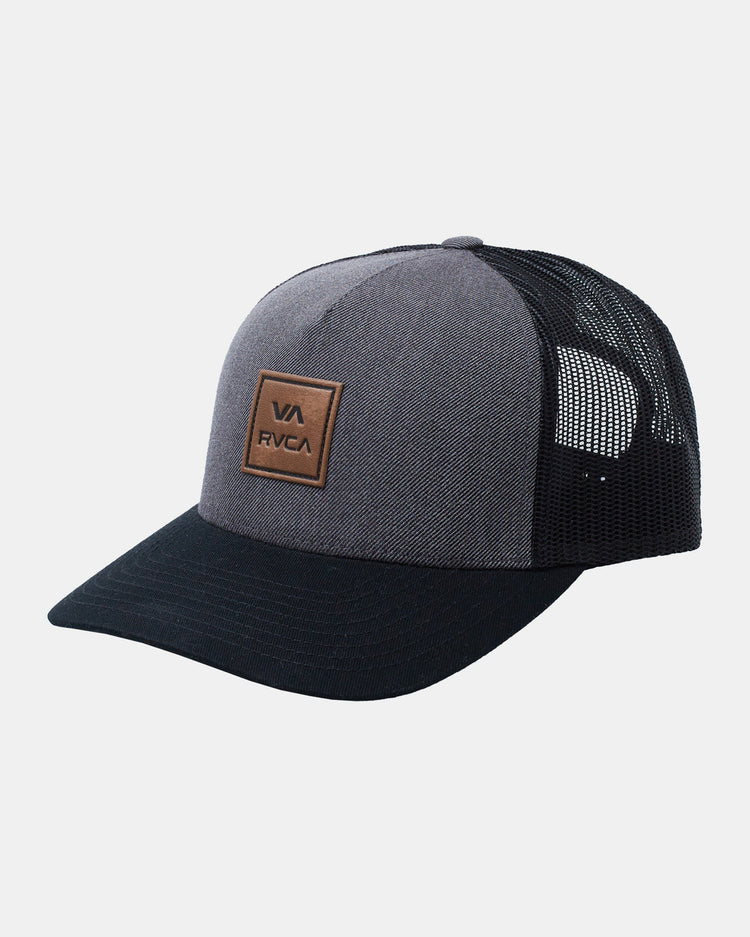 VA All The Way Curved Brim Trucker Hat - Charcoal Black