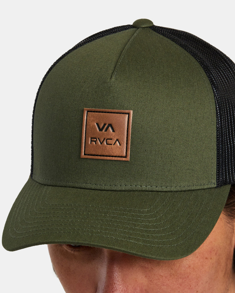 VA All The Way Curved Brim Trucker Hat - Olive