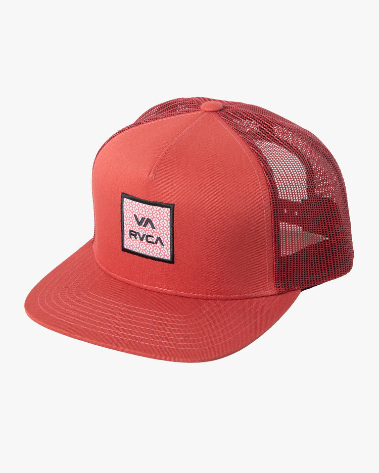 VA All The Way Print Trucker Hat - Warm Red