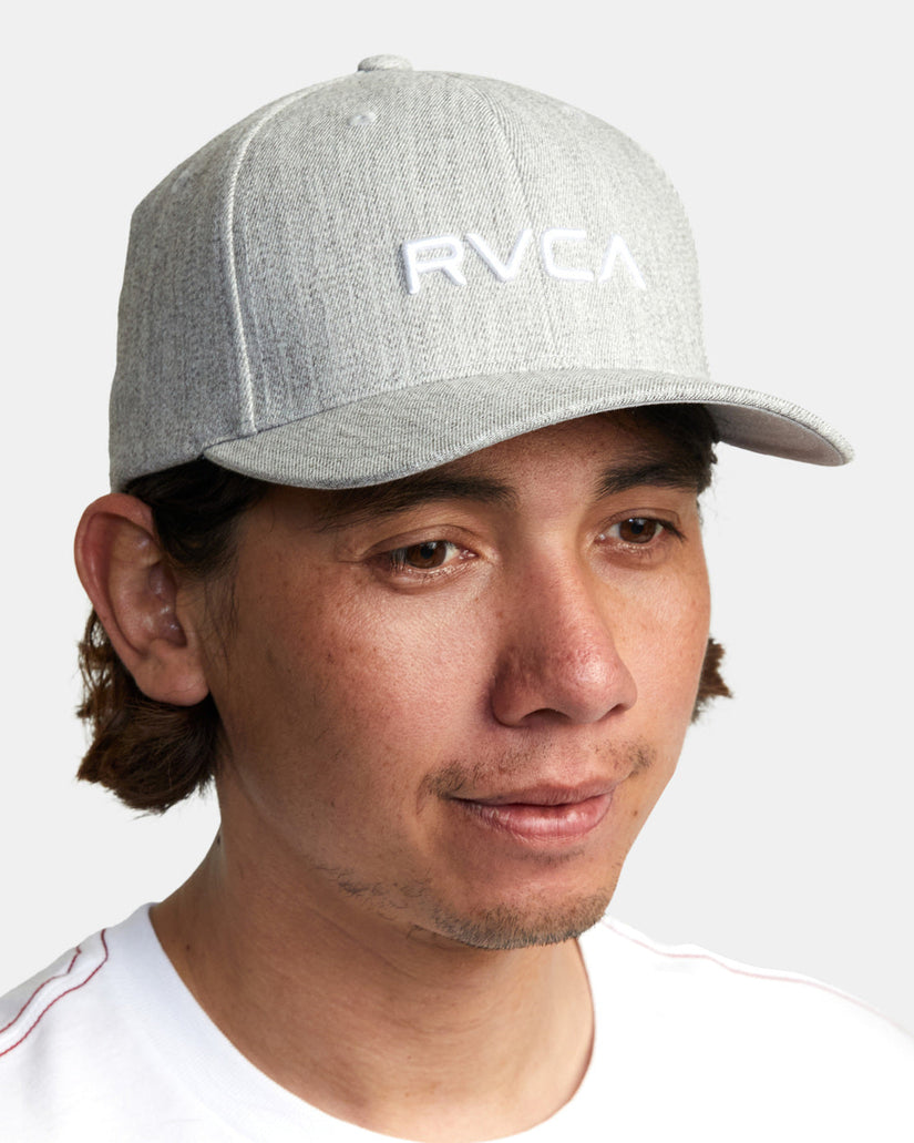 RVCA Flex Fit Hat - Heather Grey