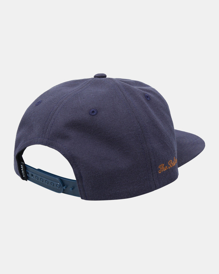 Letterman Snapback Hat - Navy