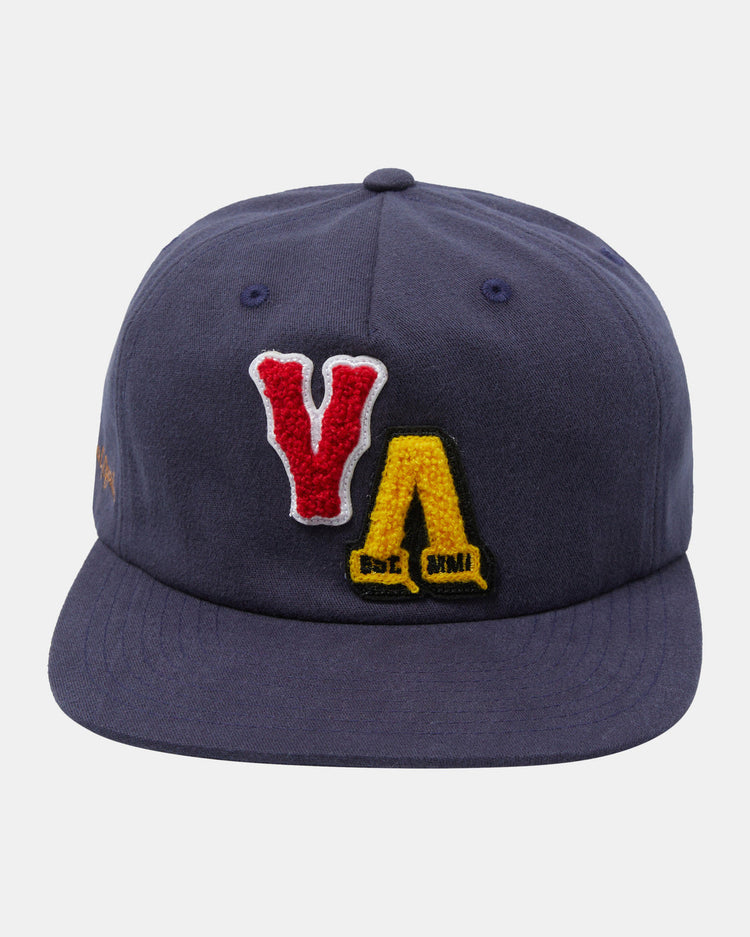 Letterman Snapback Hat - Navy