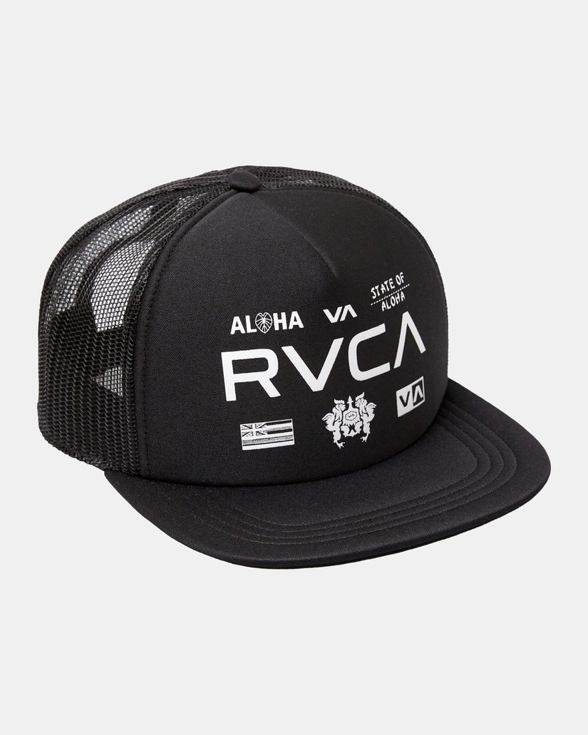 Hawaii All Brand Foam Trucker - Black