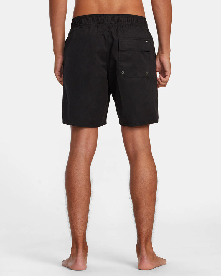 Opposites Elastic Waist Hybrid Amphibian Shorts - Black