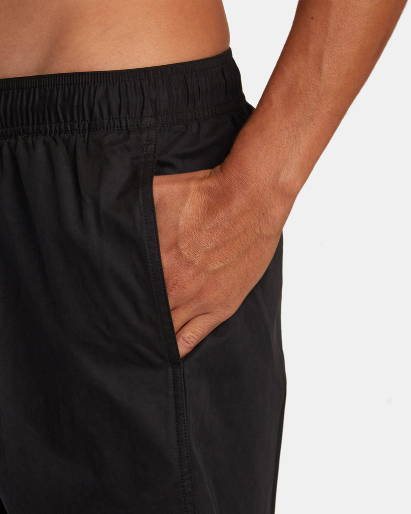 Opposites Elastic Waist Hybrid Amphibian Shorts - Black