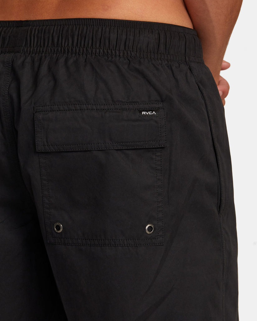 Opposites Elastic Waist Hybrid Amphibian Shorts - Black