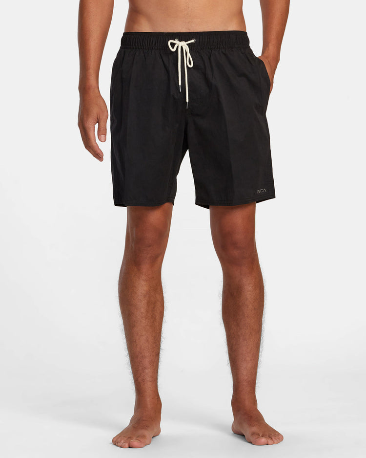 Opposites Elastic Waist Hybrid Amphibian Shorts - Black