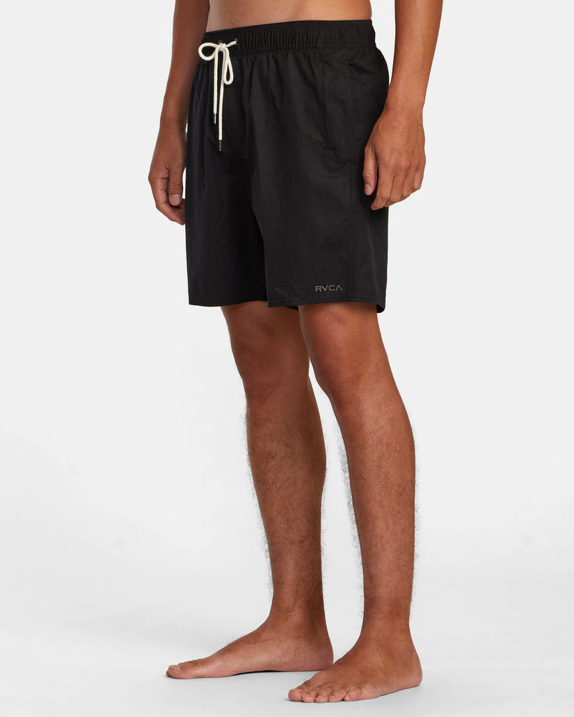 Opposites Elastic Waist Hybrid Amphibian Shorts - Black