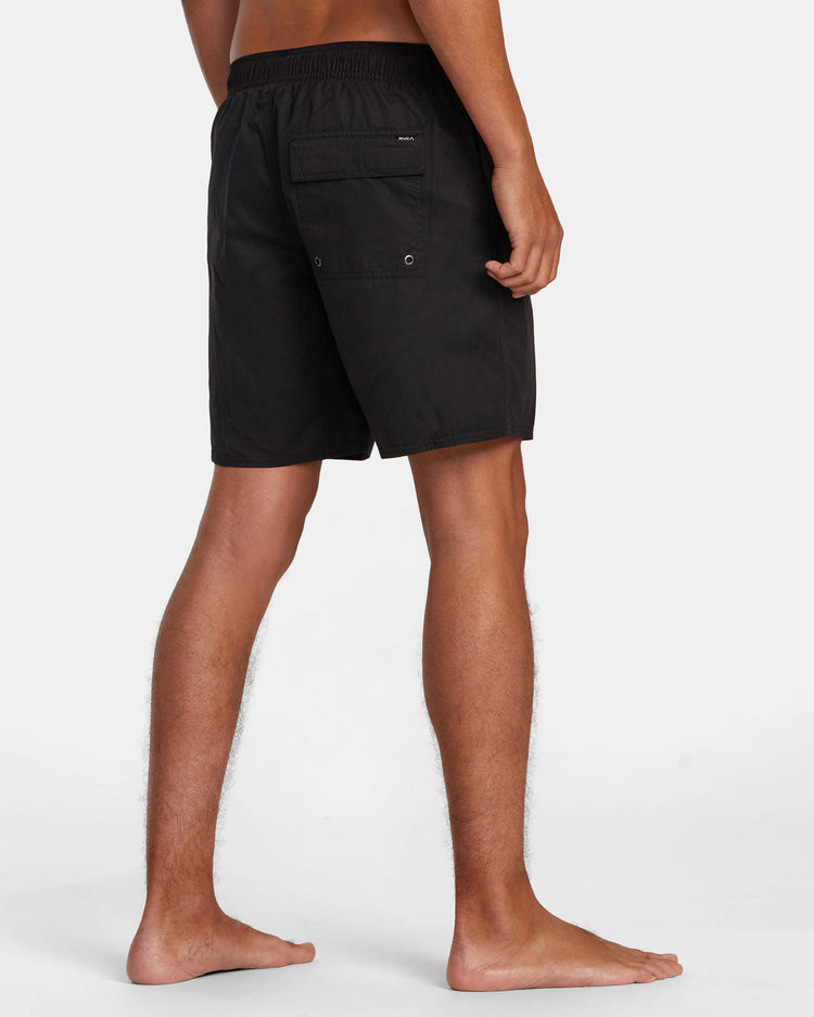 Opposites Elastic Waist Hybrid Amphibian Shorts - Black