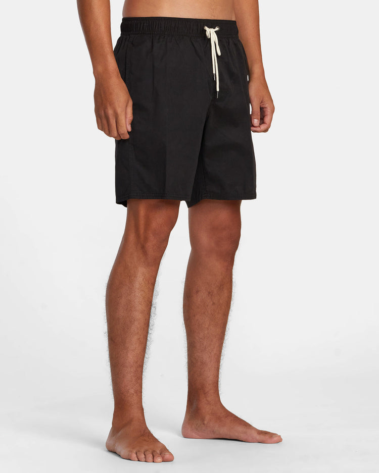 Opposites Elastic Waist Hybrid Amphibian Shorts - Black