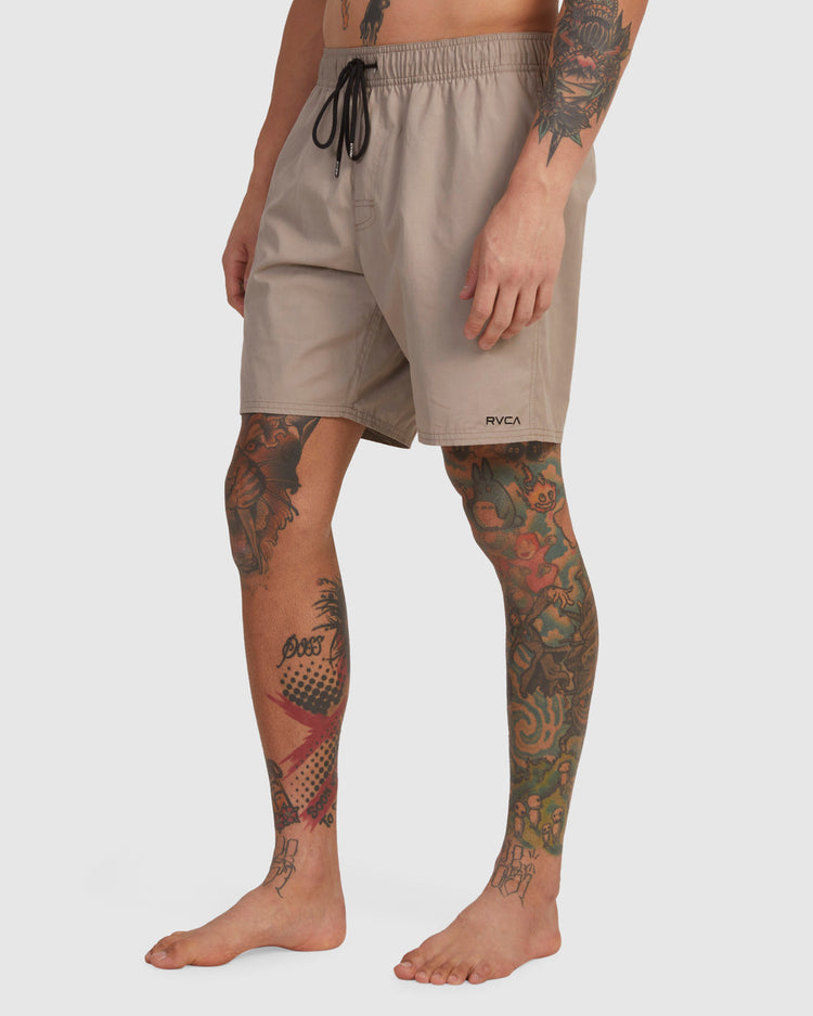 Opposites Elastic Waist Hybrid Amphibian Shorts - Timber