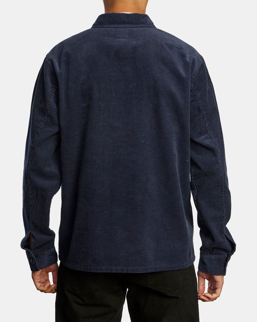 Americana Corduroy Overshirt - Moody Blue