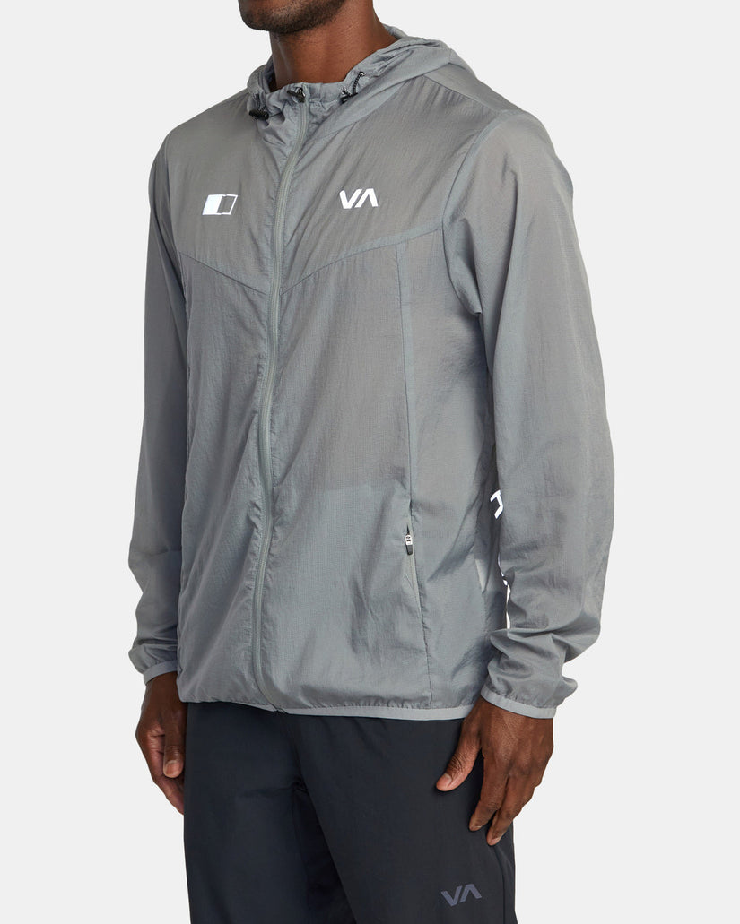 RVCA Runner Lightweight Training Jacket - Stone