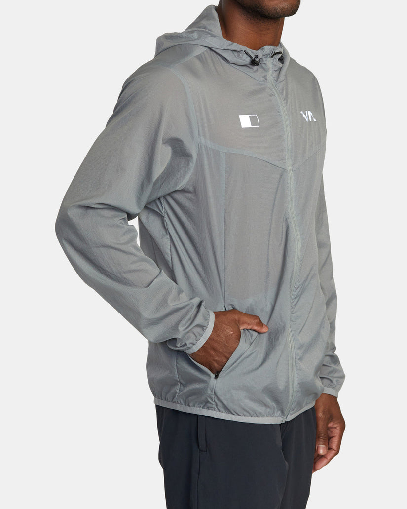 RVCA Runner Lightweight Training Jacket - Stone