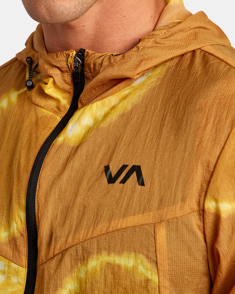 RVCA Runner Lightweight Training Jacket - Gold Tie Dye