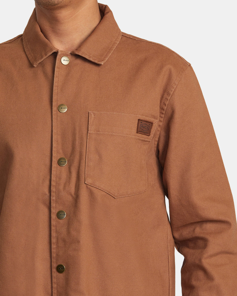 Chainmail Canvas Overshirt - Rawhide