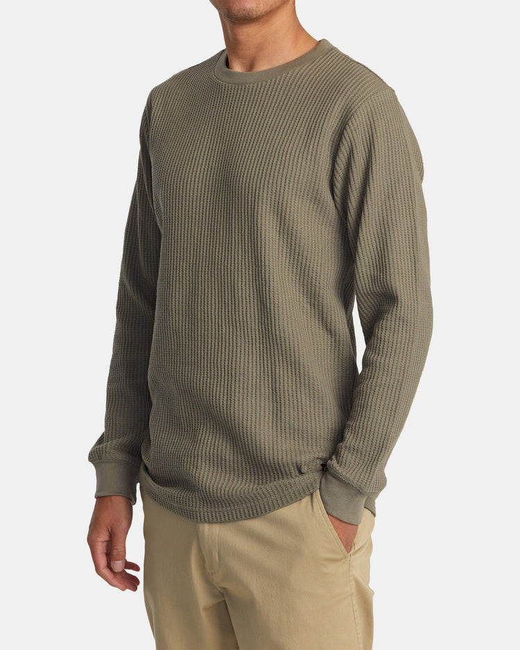 Day Shift Long Sleeve Thermal Shirt - Aloe