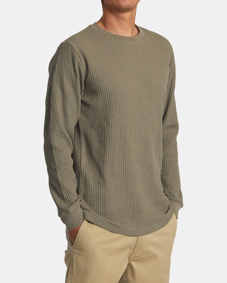 Day Shift Long Sleeve Thermal Shirt - Aloe