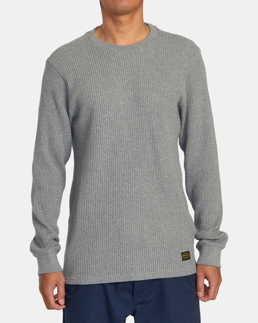 Dayshift Long Sleeve Thermal Shirt - Grey Noise