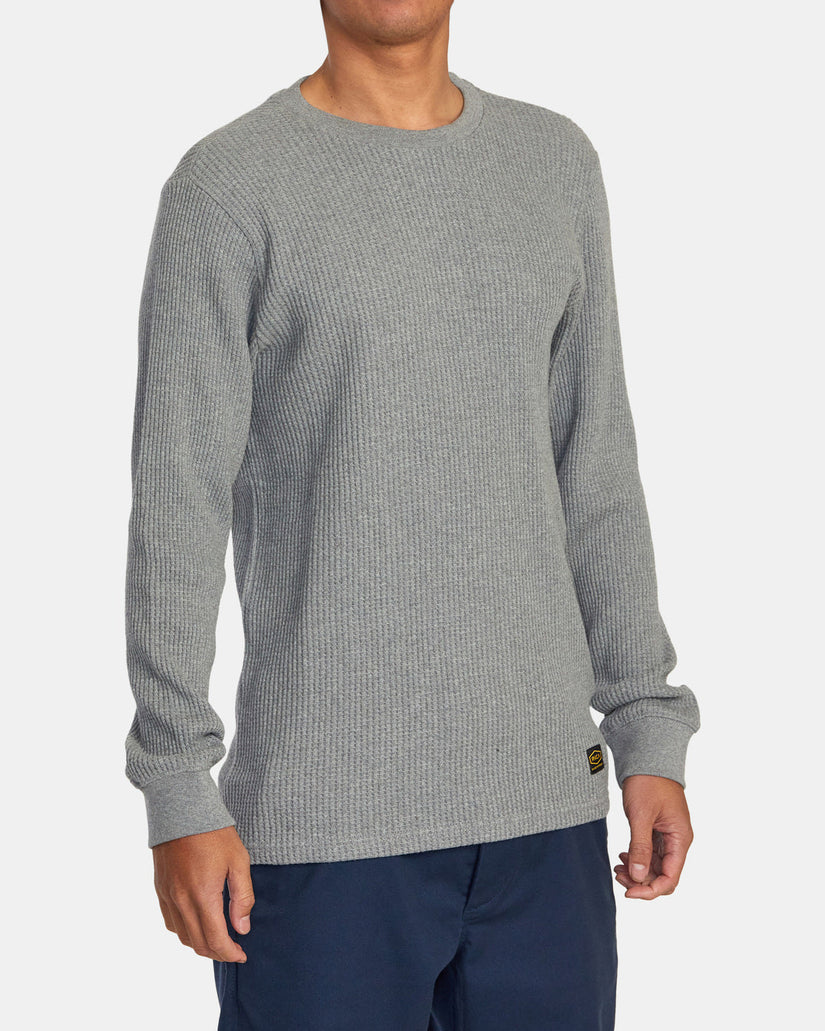 Dayshift Long Sleeve Thermal Shirt - Grey Noise