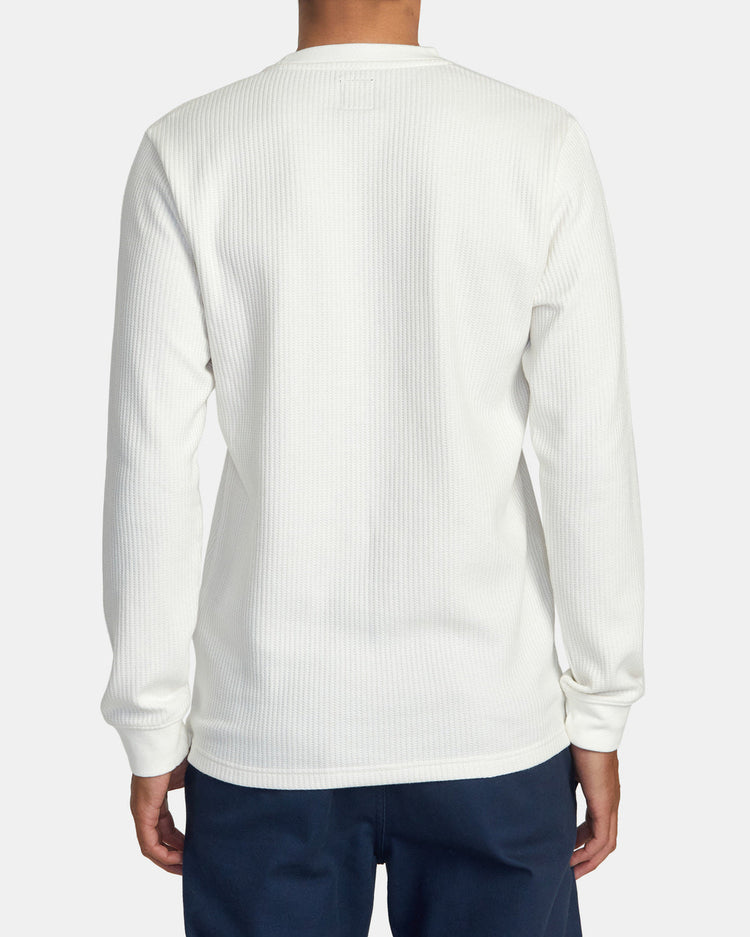 Dayshift Long Sleeve Thermal Shirt - Off White