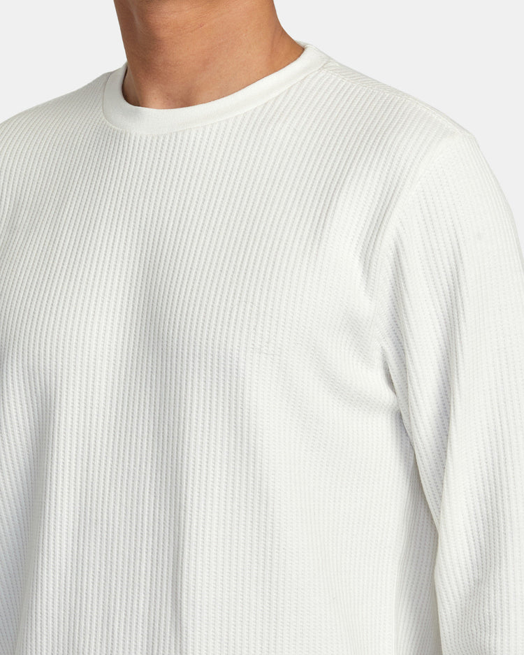 Dayshift Long Sleeve Thermal Shirt - Off White