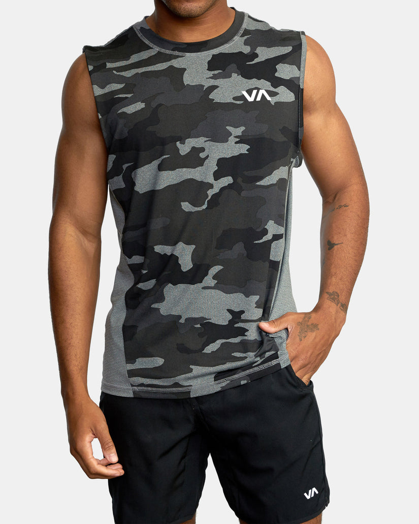 Sport Vent Muscle Tank Top - Camo