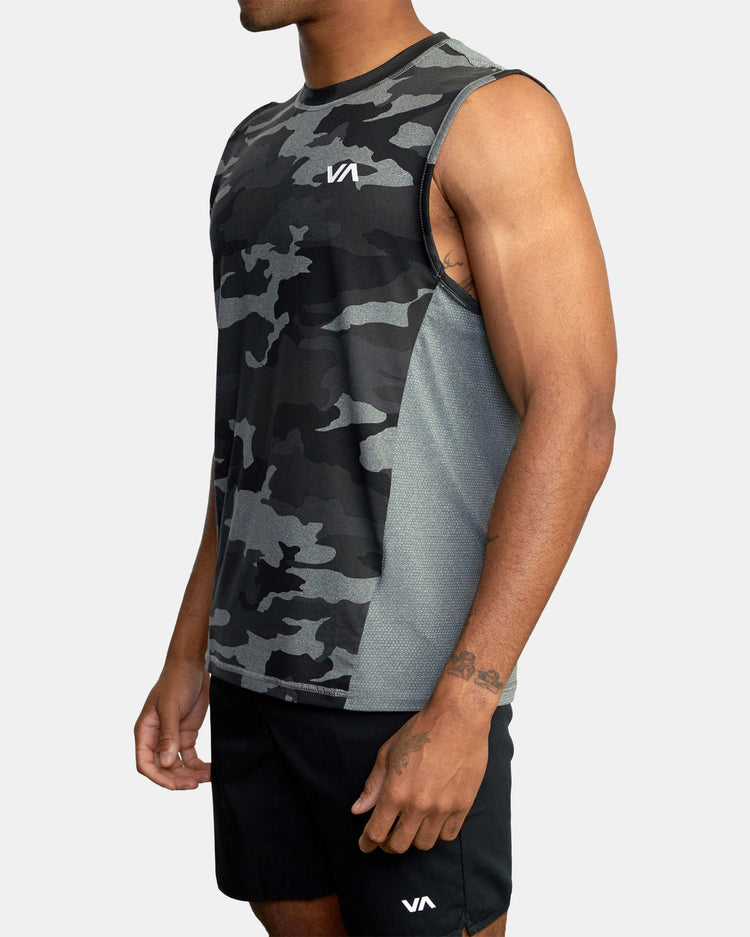 Sport Vent Muscle Tank Top - Camo