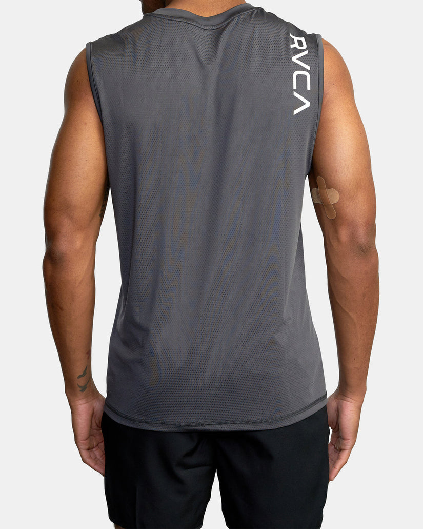 Sport Vent Muscle Tank Top - Slate