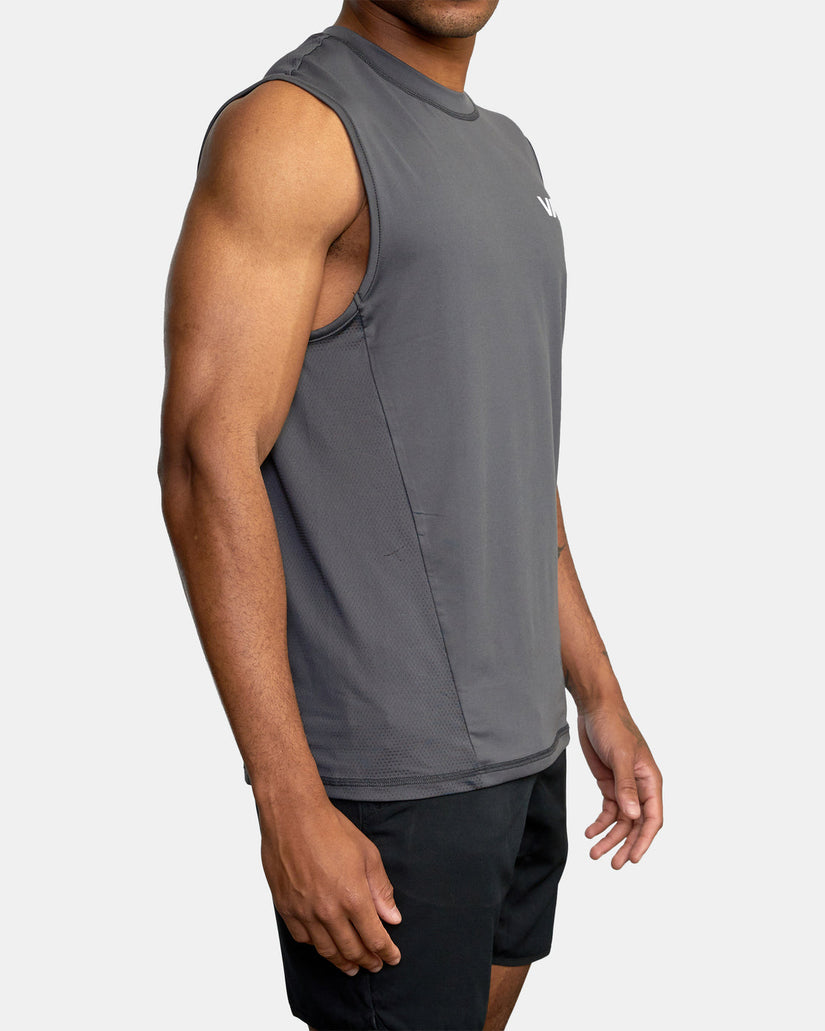 Sport Vent Muscle Tank Top - Slate