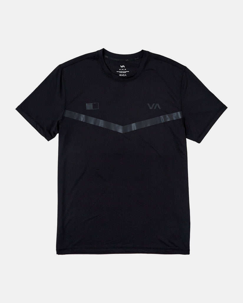 RVCA Runner Technical Short Sleeve Top - Black