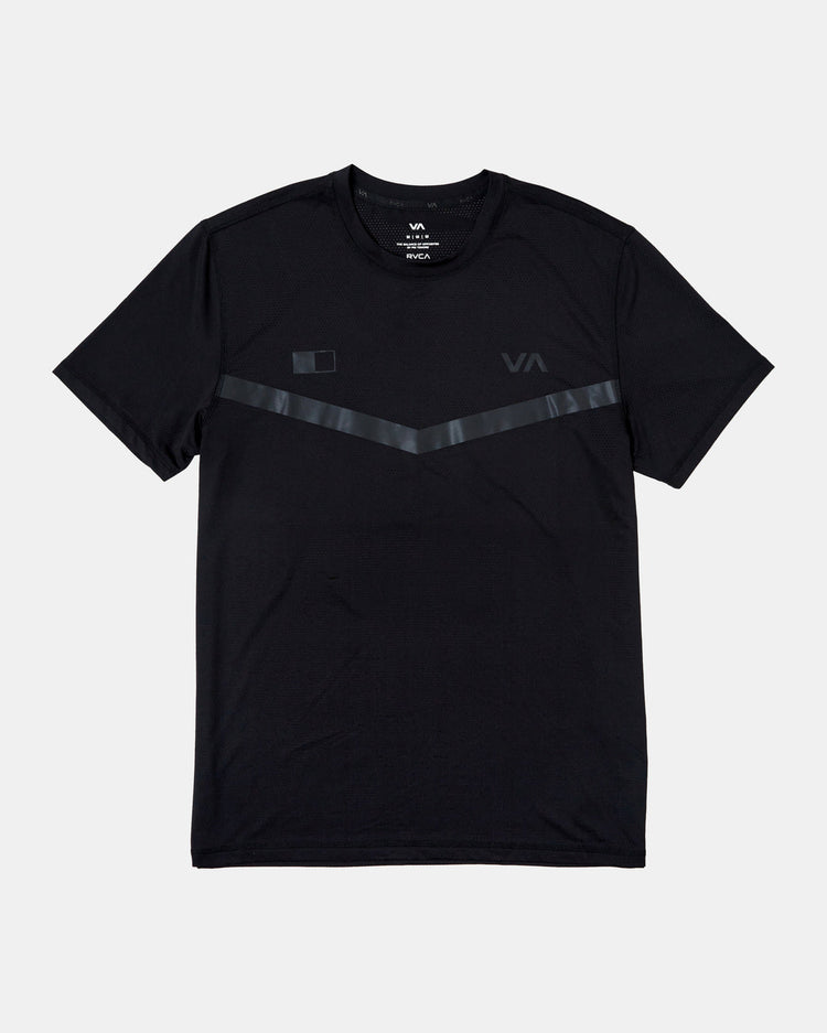 RVCA Runner Technical Short Sleeve Top - Black