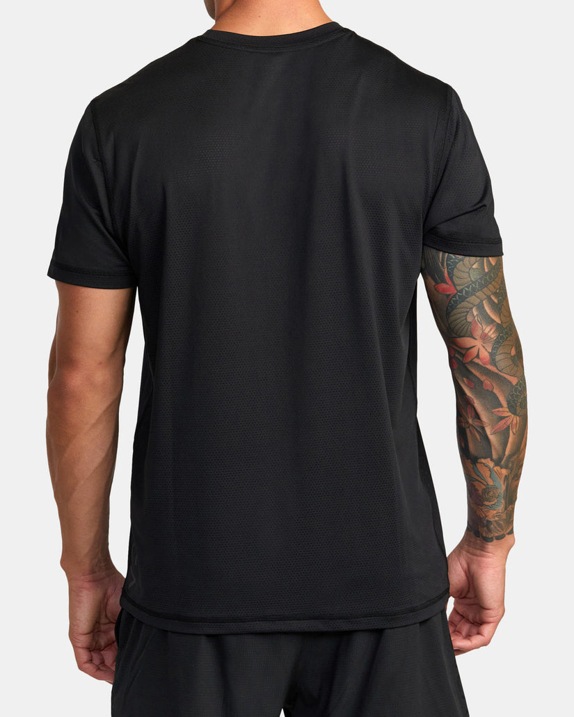 RVCA Runner Technical Short Sleeve Top - Black