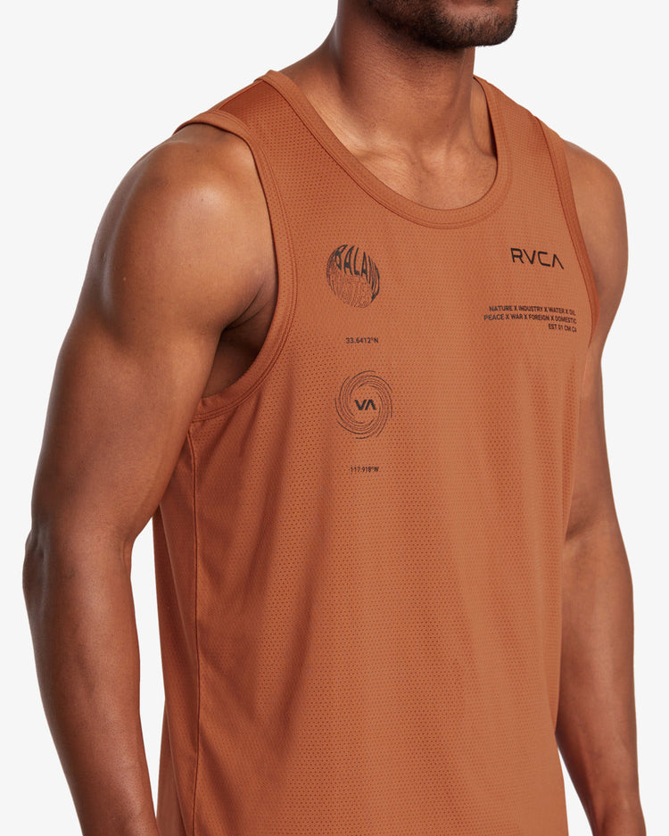 RVCA Runner Tank Top - Terracotta