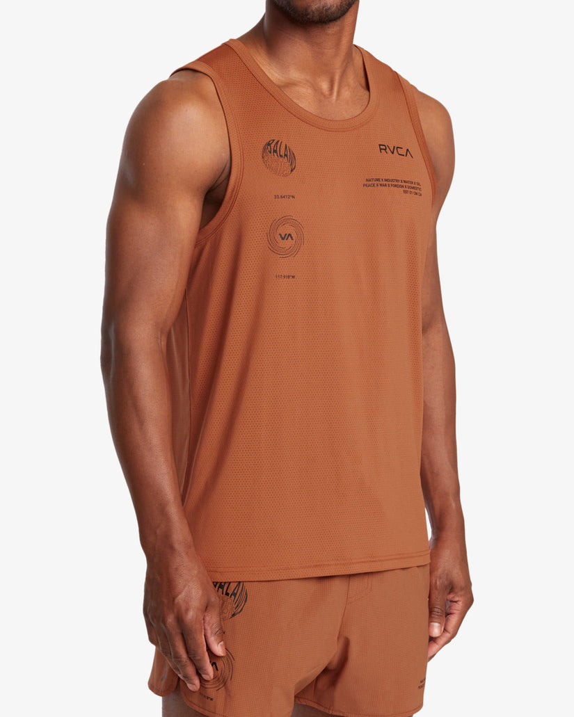 RVCA Runner Tank Top - Terracotta