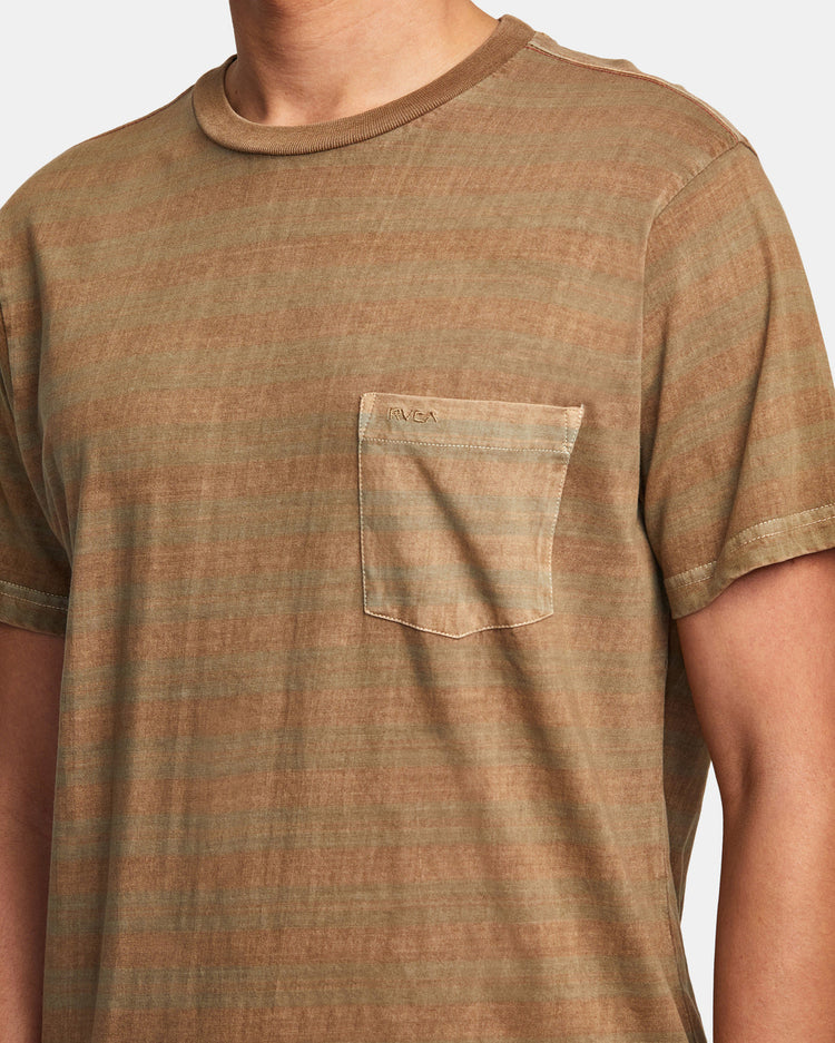 PTC Stripe T-Shirt - Dark Khaki