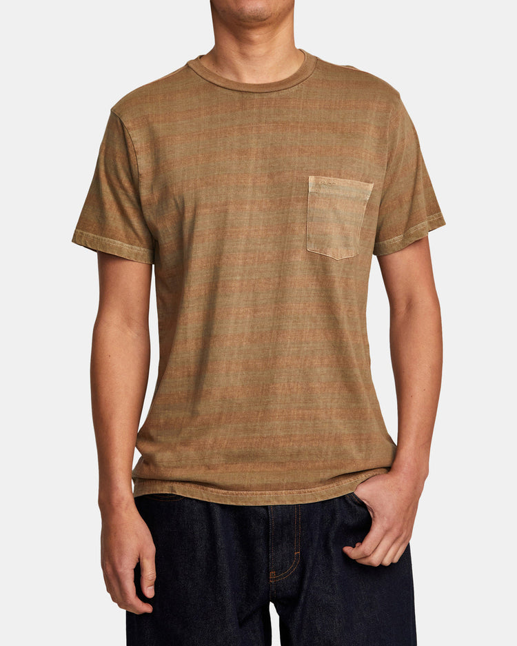 PTC Stripe T-Shirt - Dark Khaki