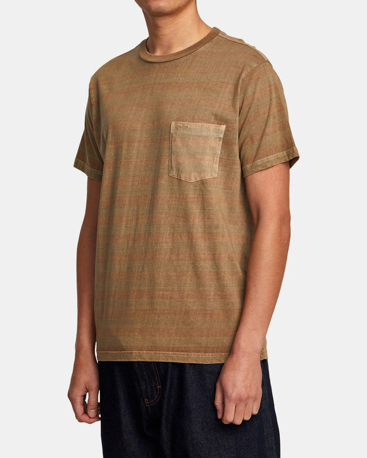 PTC Stripe T-Shirt - Dark Khaki