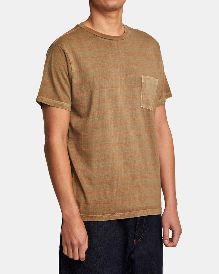 PTC Stripe T-Shirt - Dark Khaki