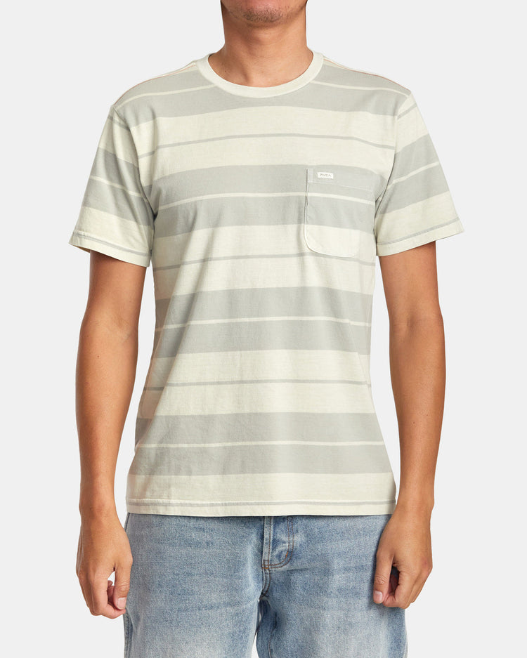 PTC Stripe T-Shirt - Silver Bleach