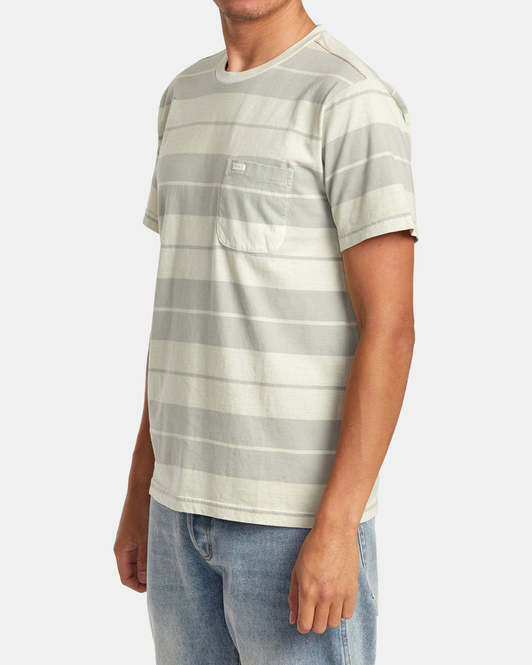 PTC Stripe T-Shirt - Silver Bleach