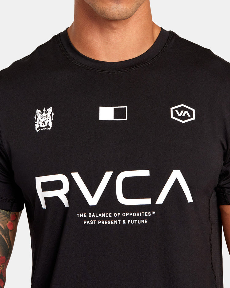 Vent VA Sport Badge Technical Training Tee - Black