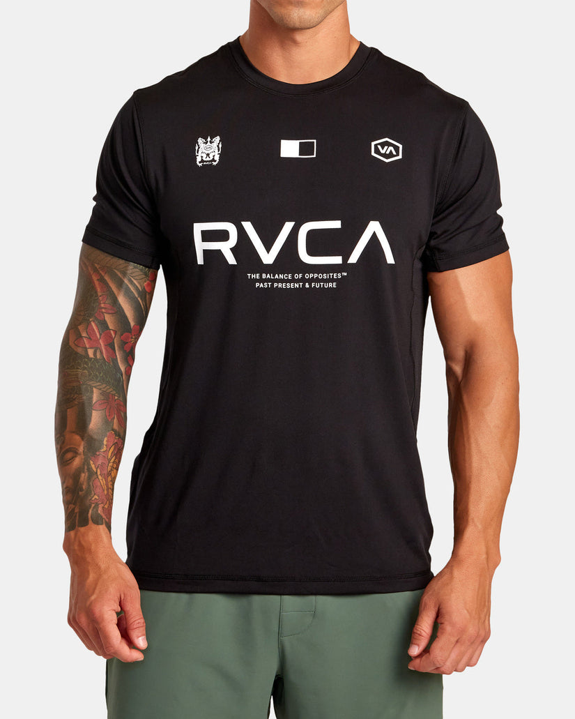 Vent VA Sport Badge Technical Training Tee - Black